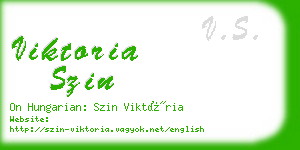 viktoria szin business card